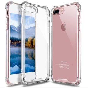 For Apple iPhone 8Plus Clear TPU Bumper Case